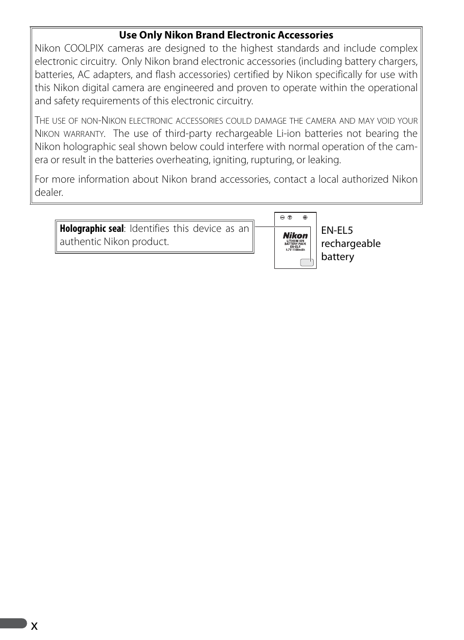 Nikon Coolpix P5000 User Manual | Page 12 / 127