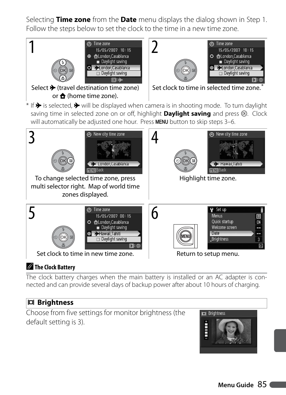 Brightness | Nikon Coolpix P5000 User Manual | Page 97 / 127