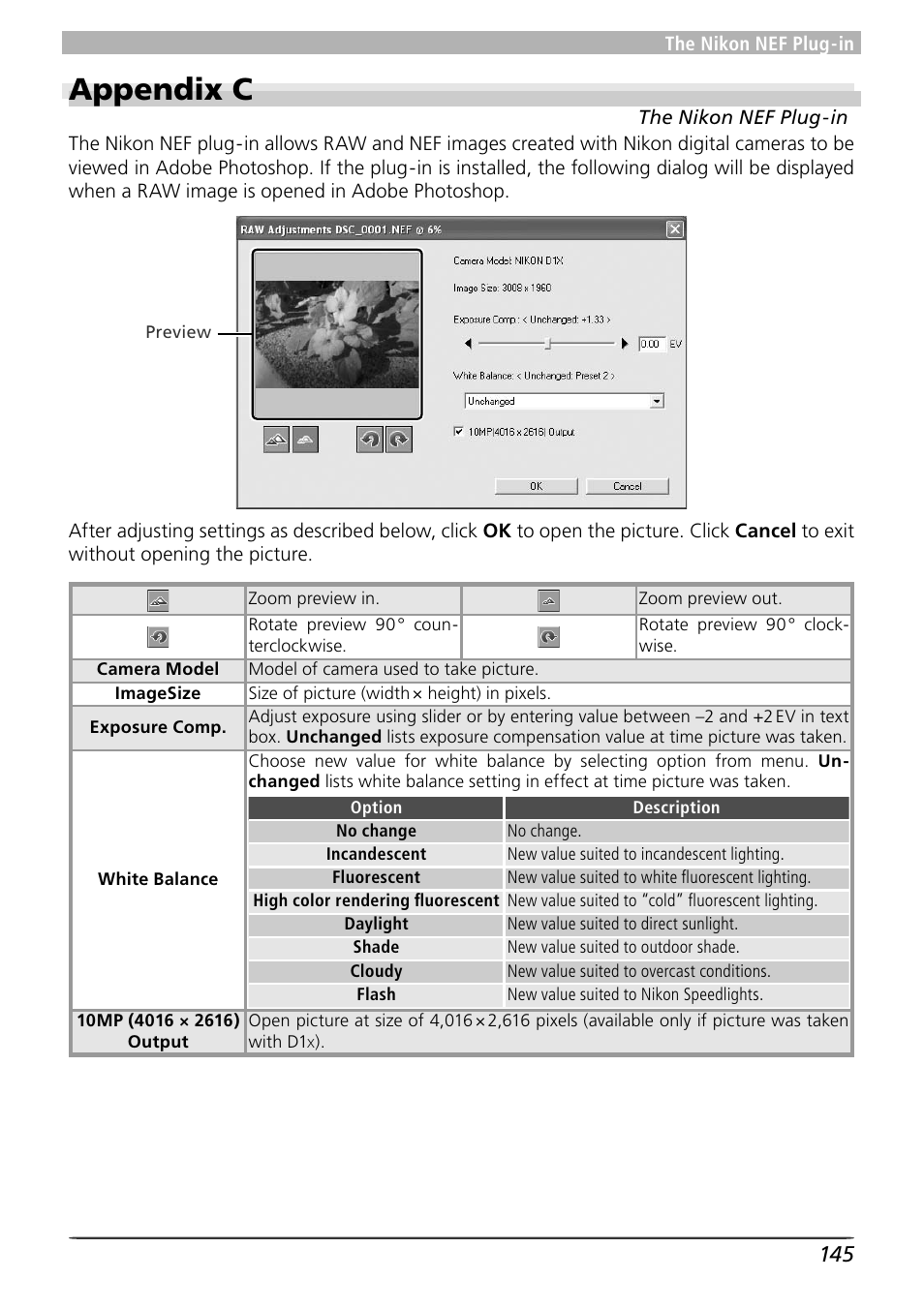 Appendix c | Nikon 4 User Manual | Page 149 / 161