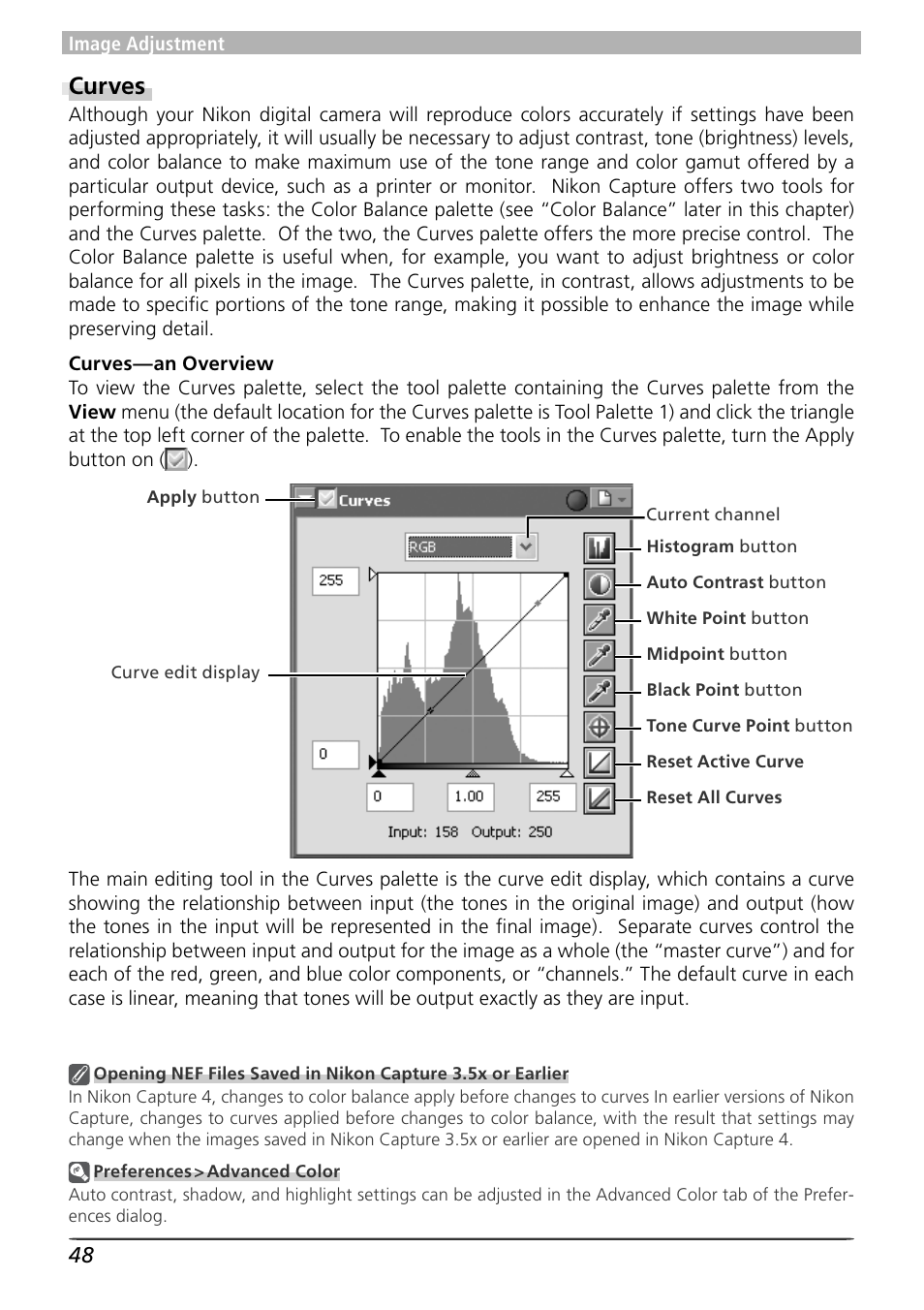 Curves | Nikon 4 User Manual | Page 52 / 161