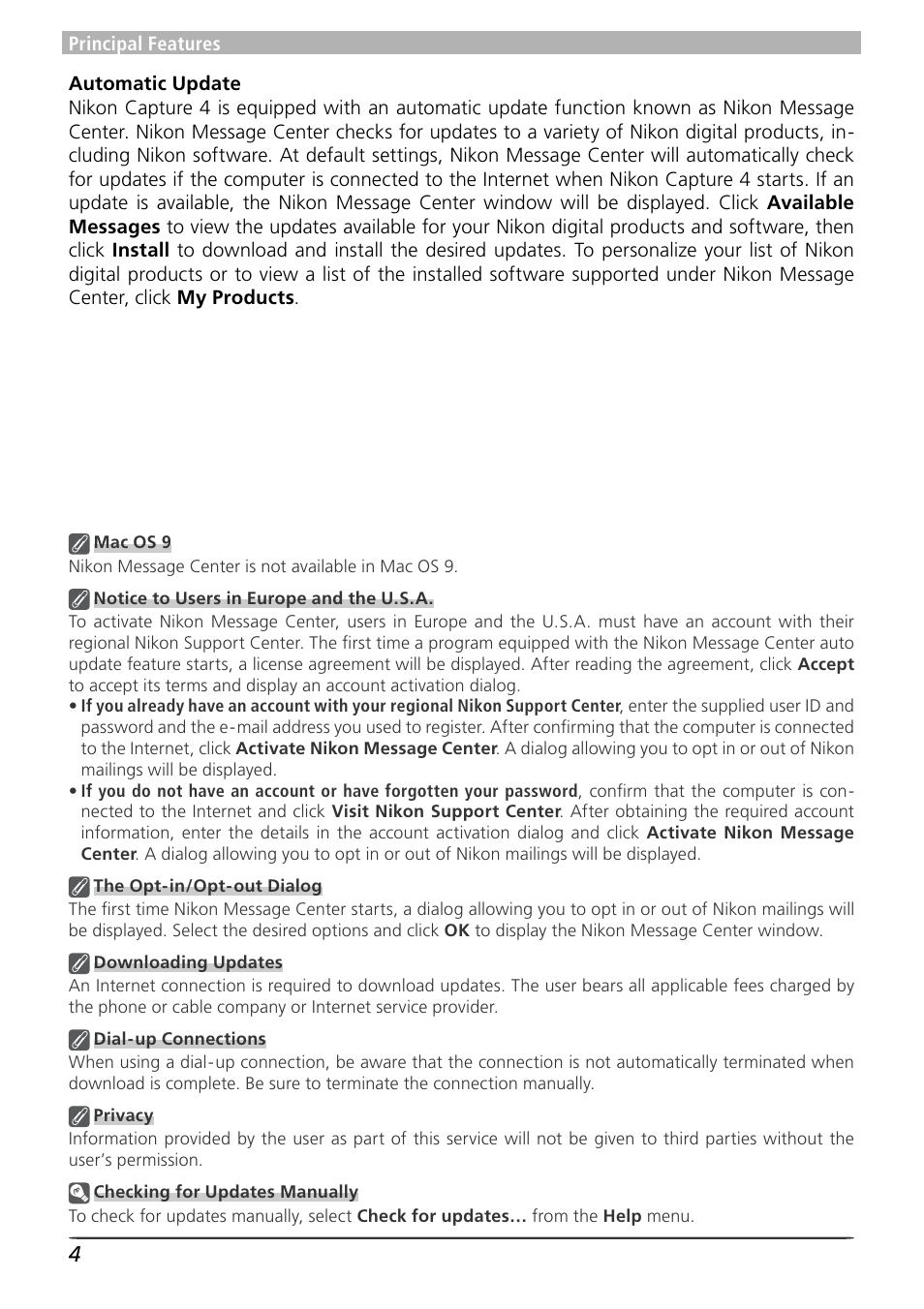 Nikon 4 User Manual | Page 8 / 161