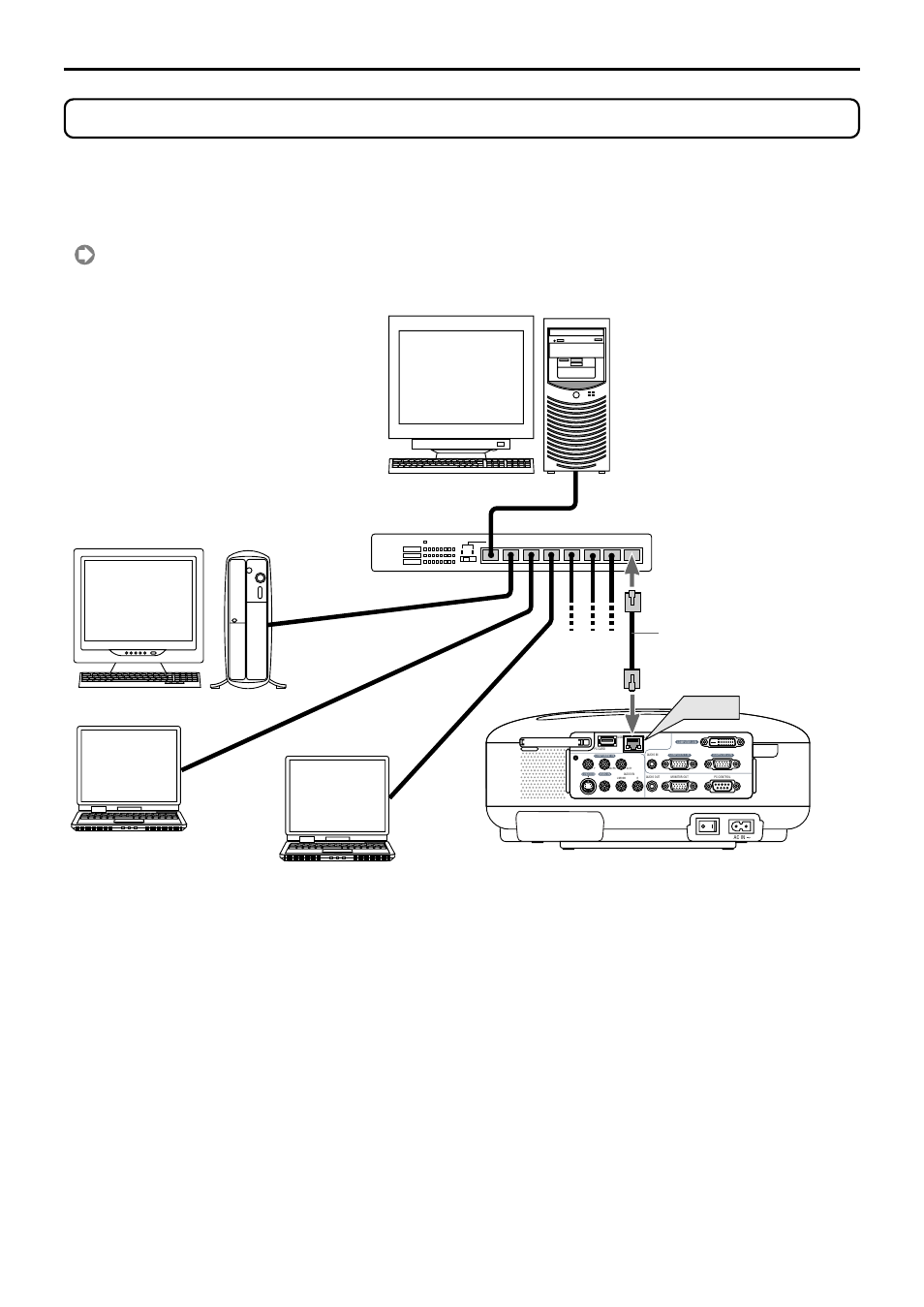 Connecting lan cable, 10 3. connecting lan cable | NEC LT280 User Manual | Page 12 / 40