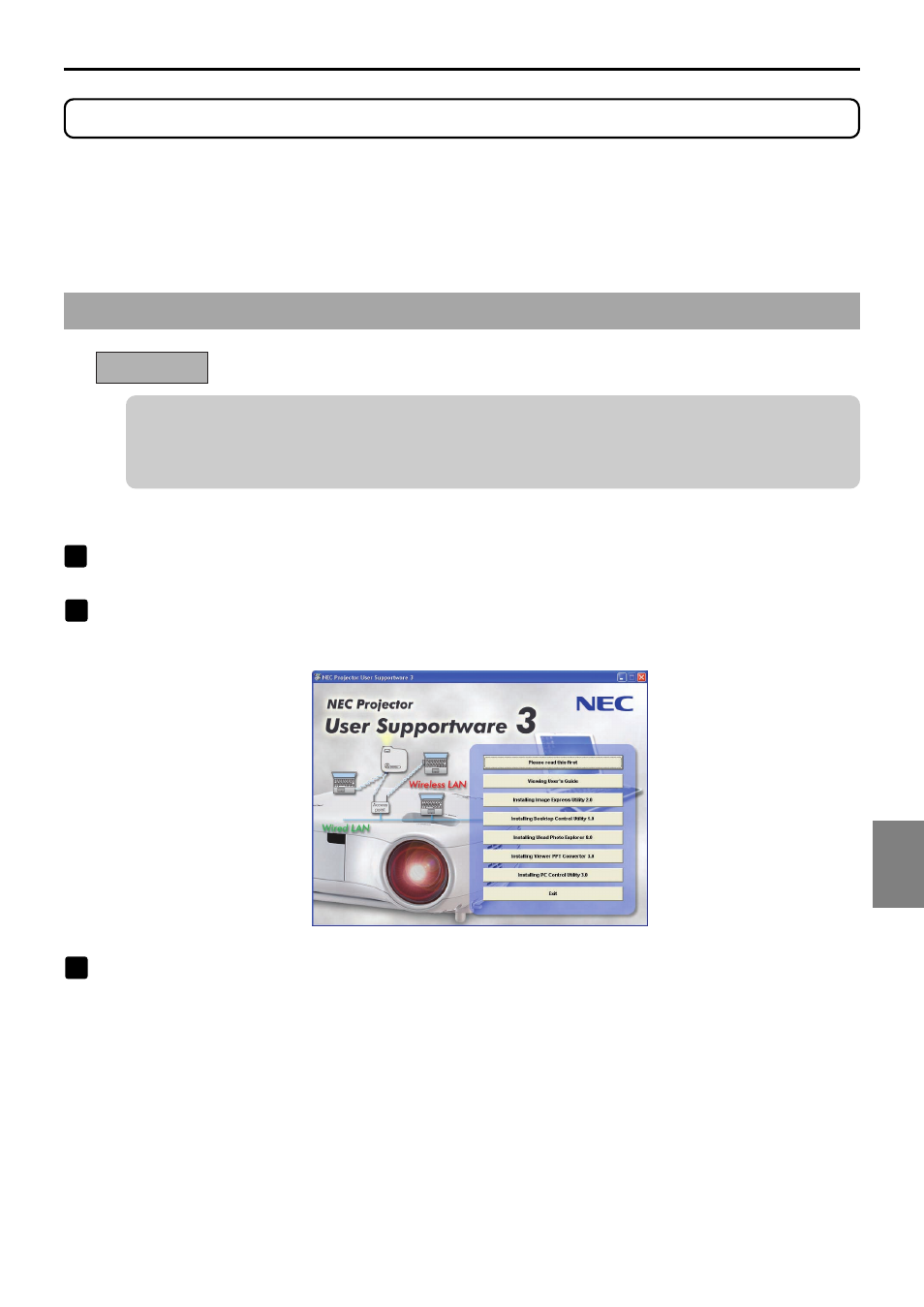 Refer to “user’s guide” and help, 1. displaying “user’s guide” (pdf) | NEC LT280 User Manual | Page 33 / 40