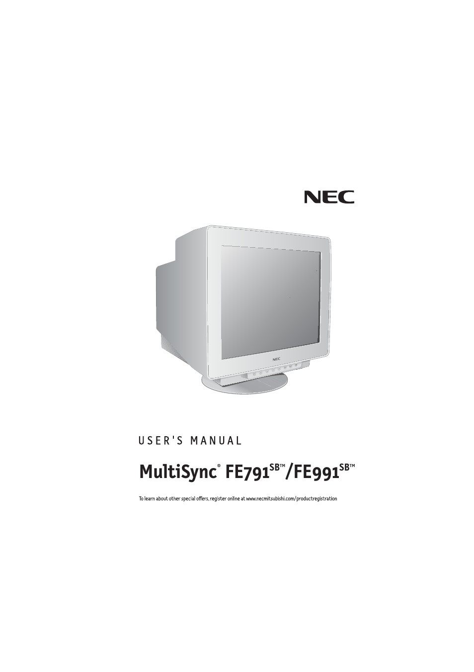 NEC FE991SB User Manual | 41 pages