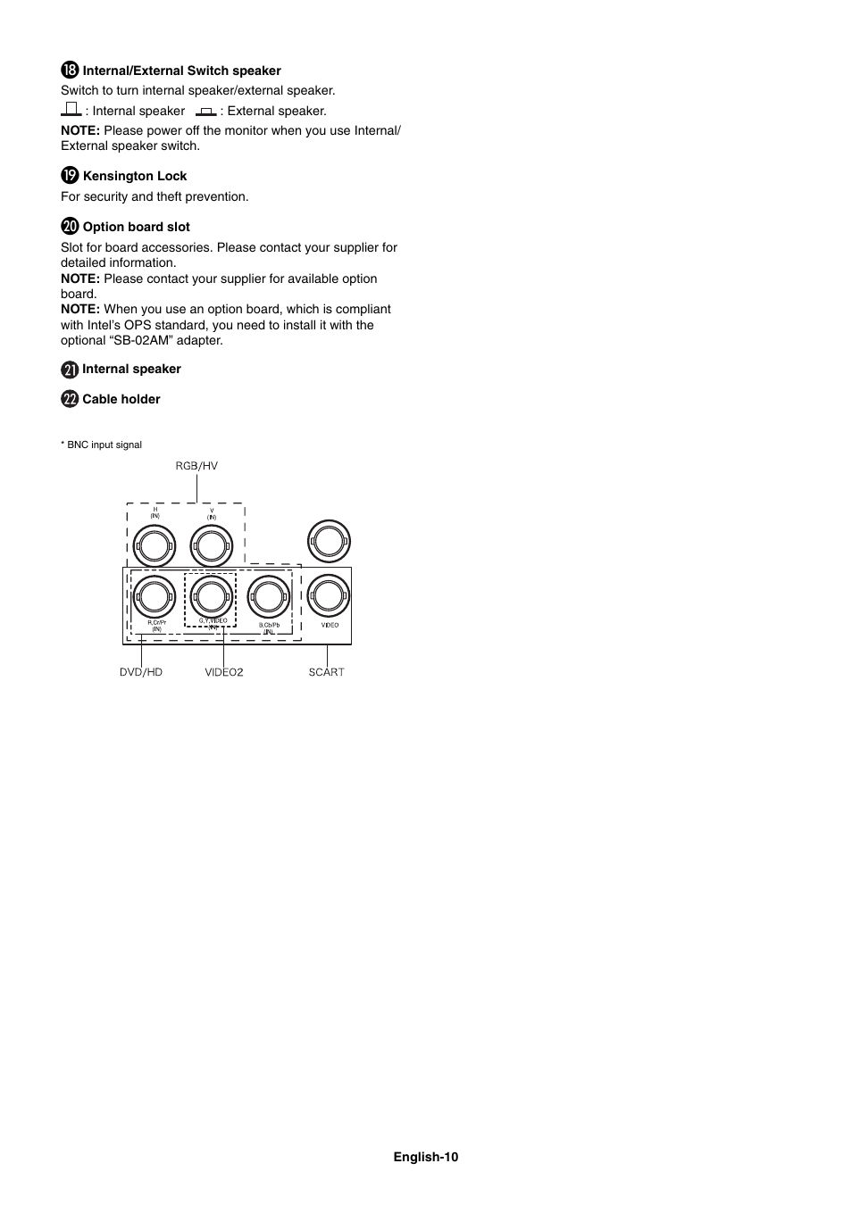 NEC MultiSync V462 User Manual | Page 12 / 43