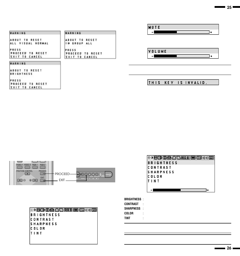 Accessing osm, Visual controls group | NEC XV29 Plus User Manual | Page 18 / 33