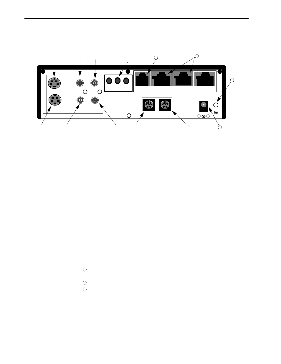 4 visualink 384 rear panel description, Visualink 384 rear panel description -4 | NEC VisuaLink 128/384 User Manual | Page 18 / 154