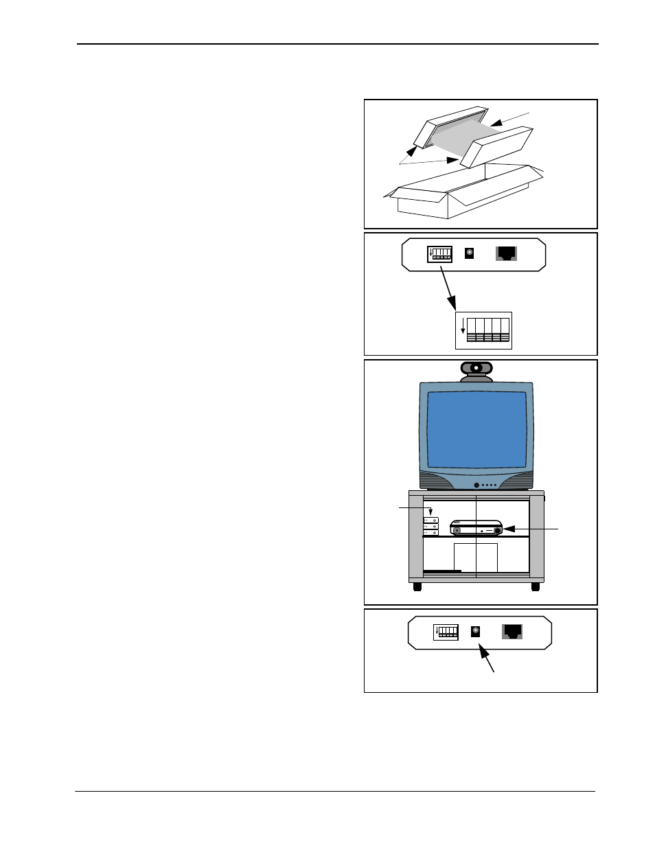 Power connection, Step action drawing | NEC VisuaLink 128/384 User Manual | Page 47 / 154