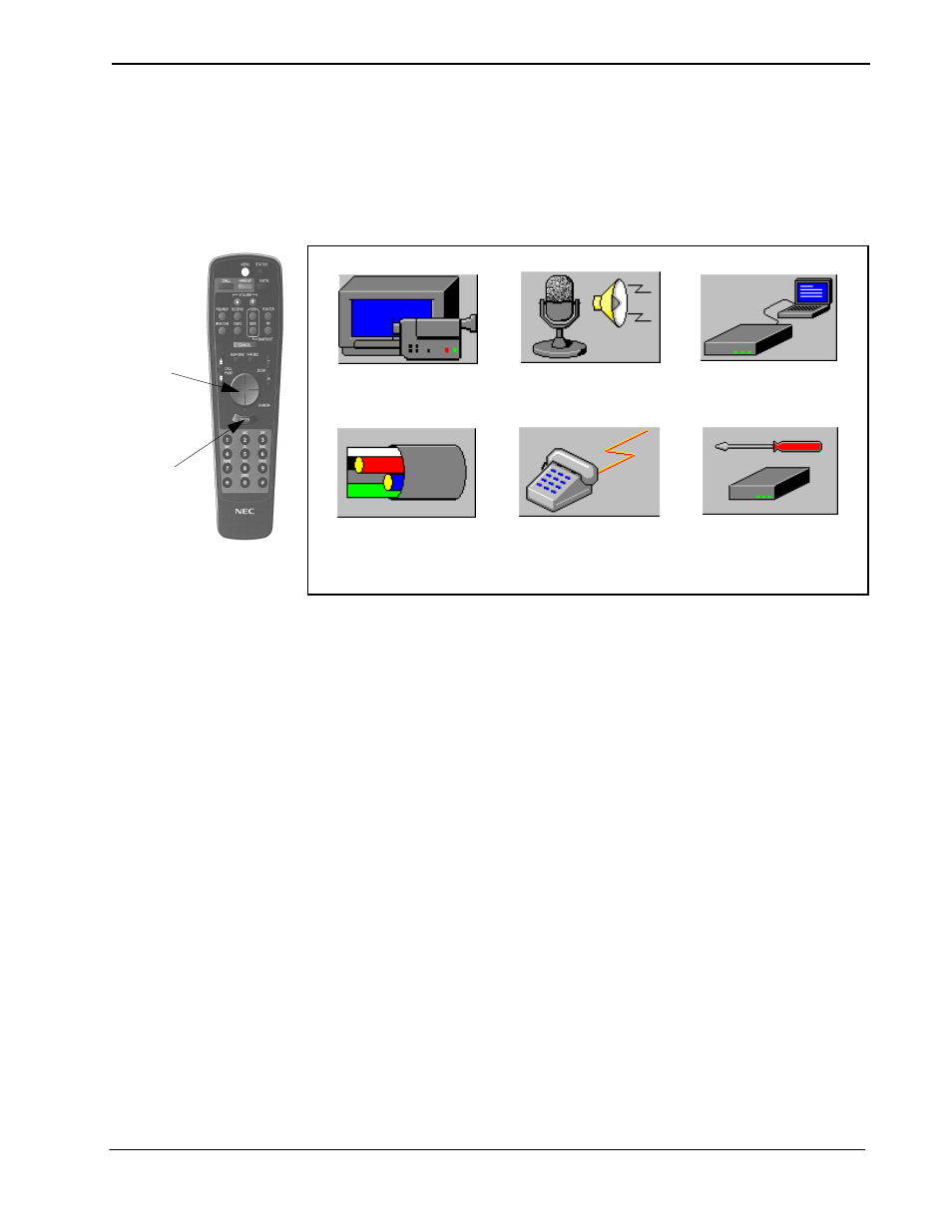 6 local setting, 1 display the local setting screen, Local setting -15 | NEC VisuaLink 128/384 User Manual | Page 73 / 154