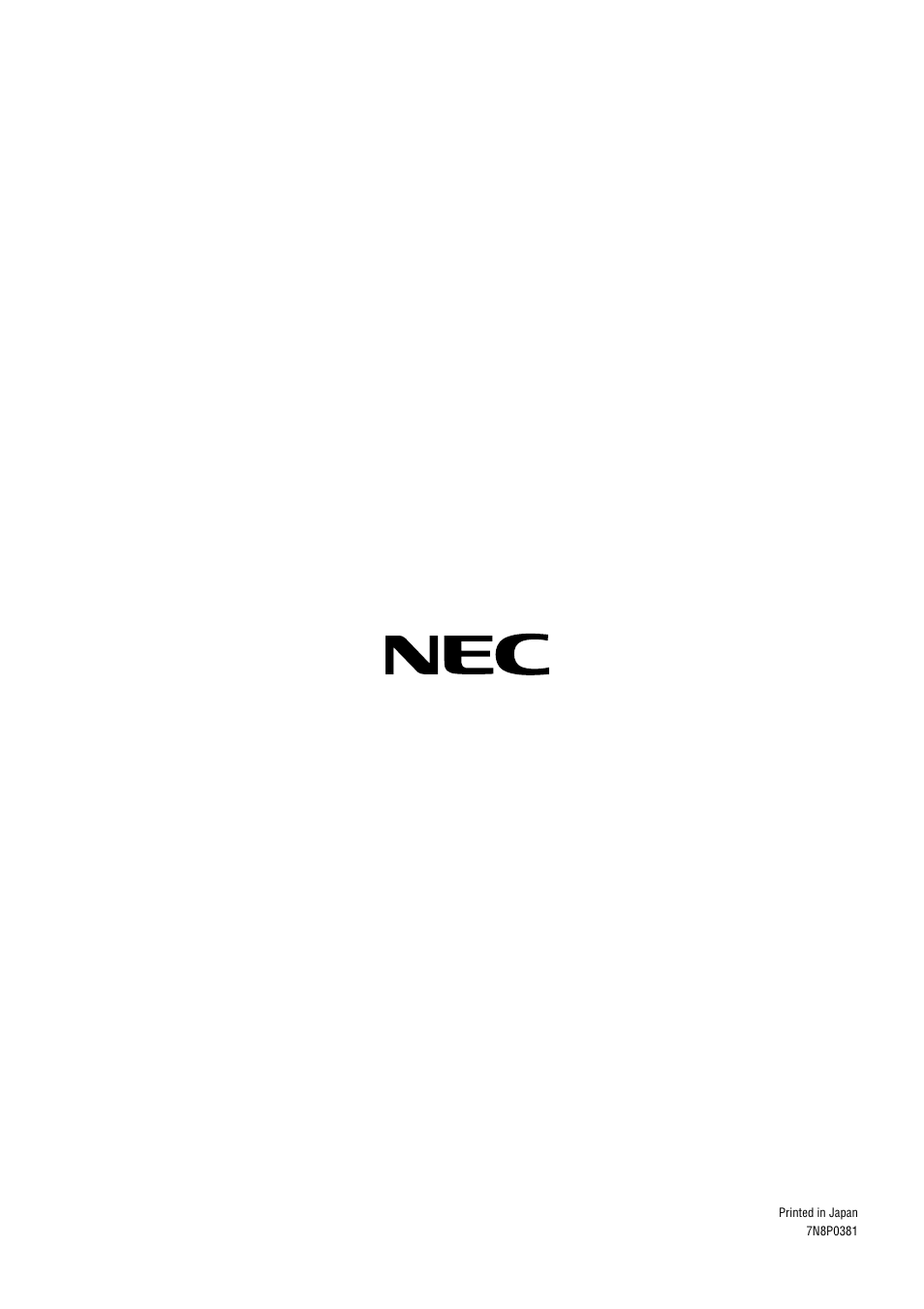 NEC XT9000 User Manual | Page 54 / 54