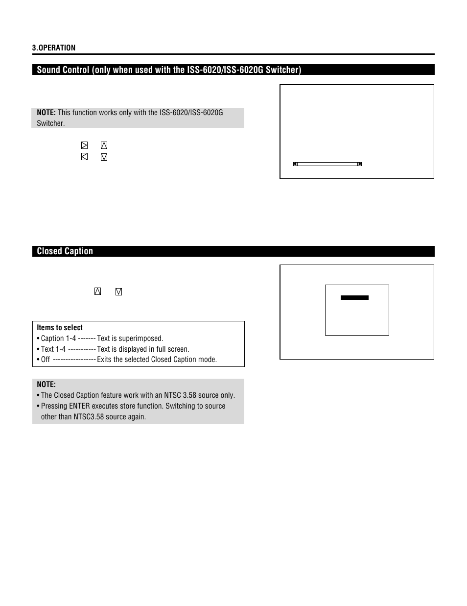 Closed caption | NEC XL-3500 User Manual | Page 40 / 81