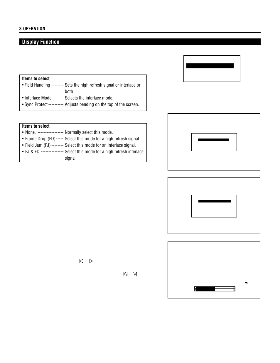 Display function | NEC XL-3500 User Manual | Page 50 / 81