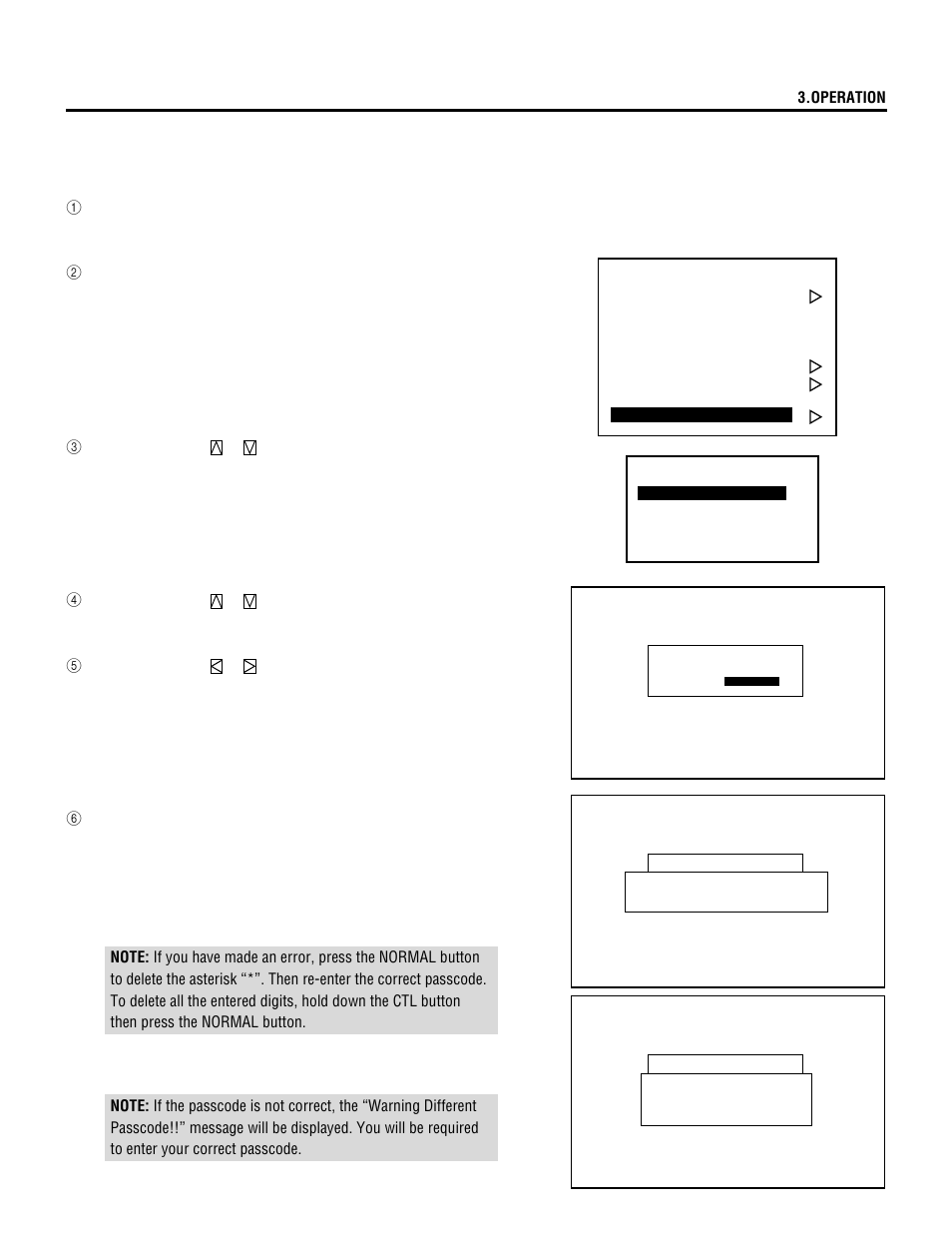 Canceling your passcode | NEC XL-3500 User Manual | Page 57 / 81