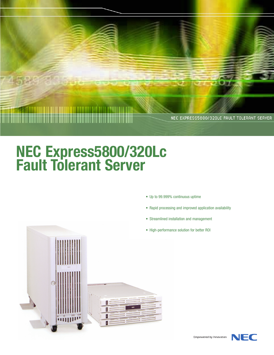 NEC Express 320Lc User Manual | 4 pages