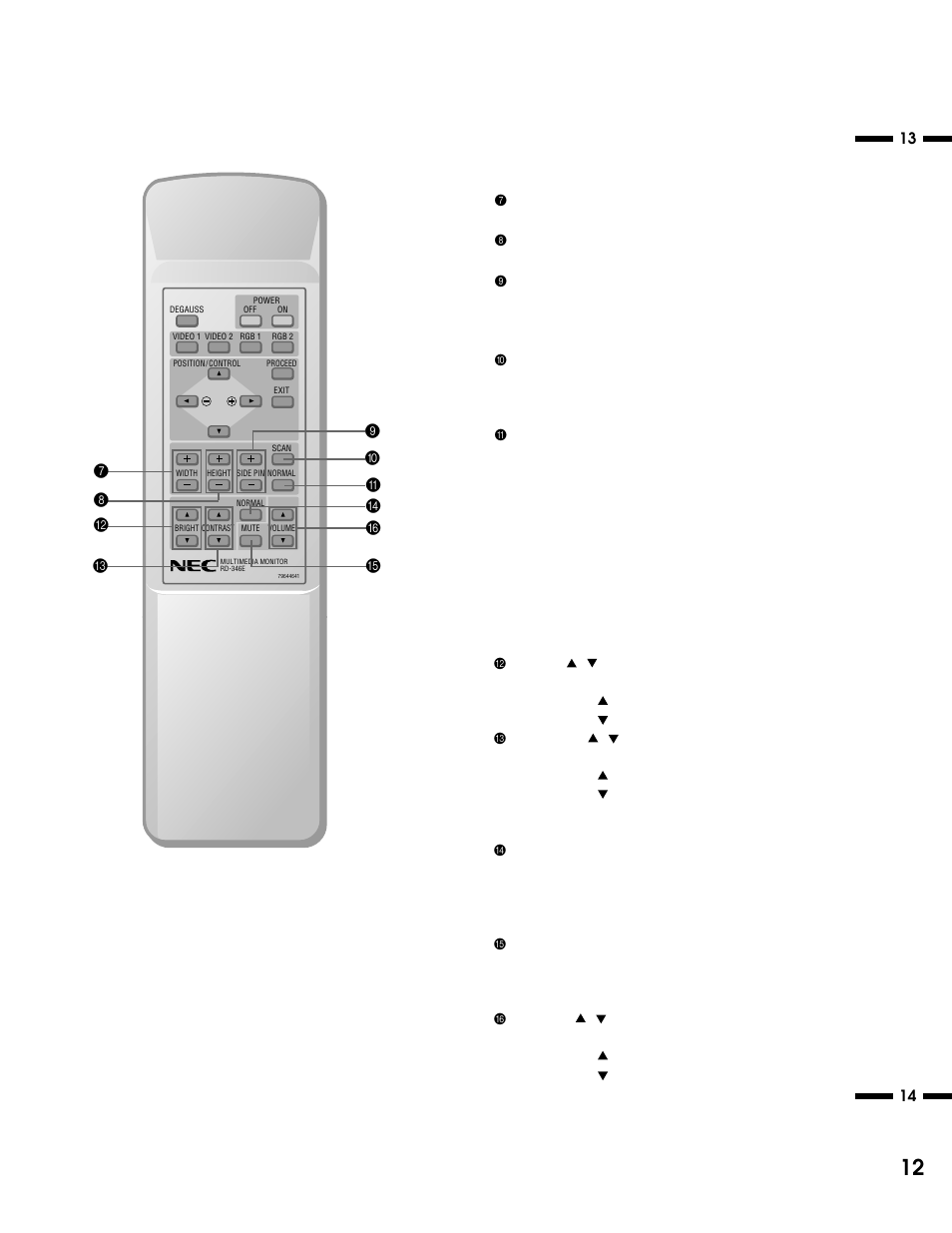 NEC XM37 User Manual | Page 12 / 38
