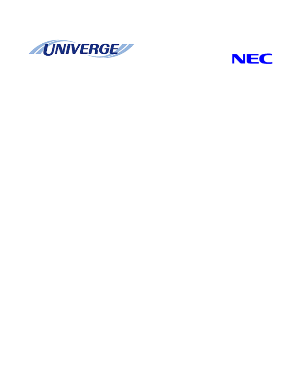 NEC UNIVERGE NEAX 2000 IPS User Manual | 389 pages