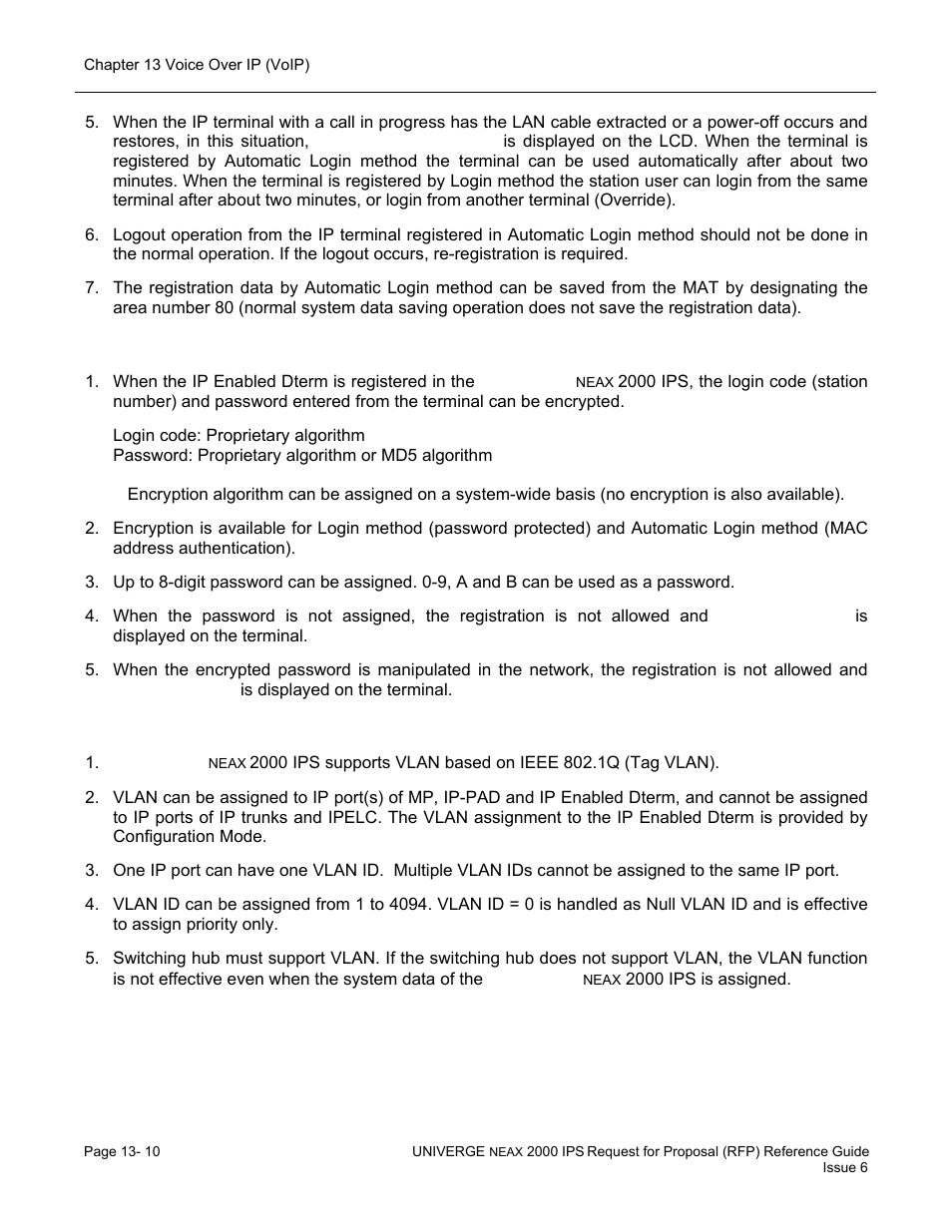 NEC UNIVERGE NEAX 2000 IPS User Manual | Page 252 / 389