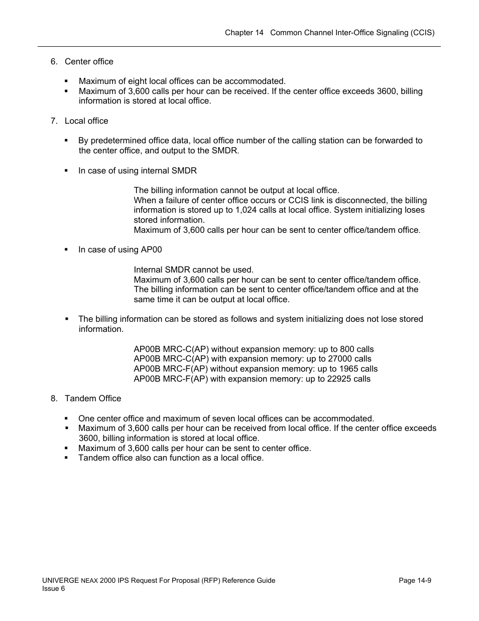 NEC UNIVERGE NEAX 2000 IPS User Manual | Page 287 / 389