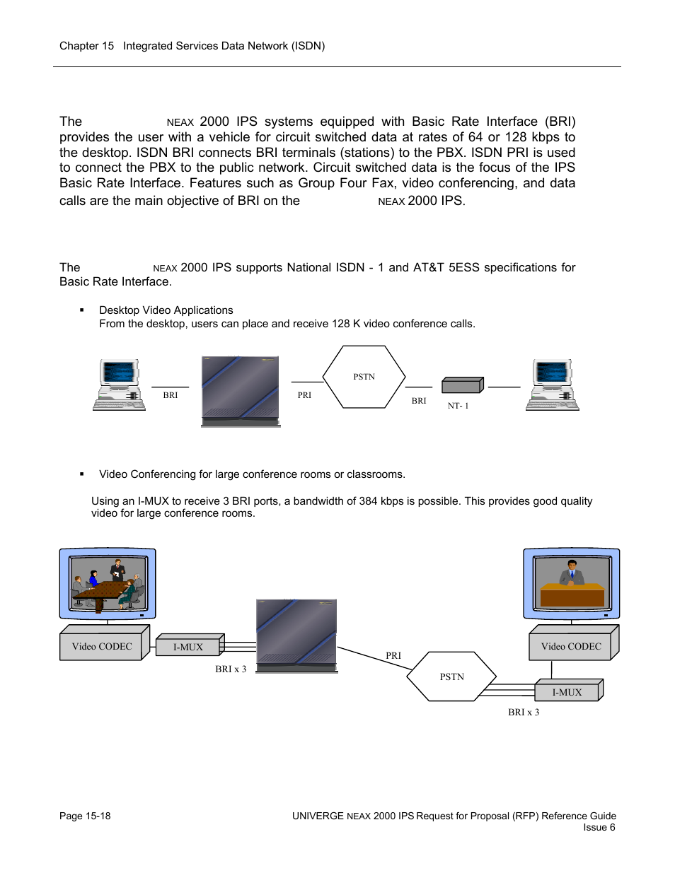 Isdn basic rate interface (bri) | NEC UNIVERGE NEAX 2000 IPS User Manual | Page 318 / 389