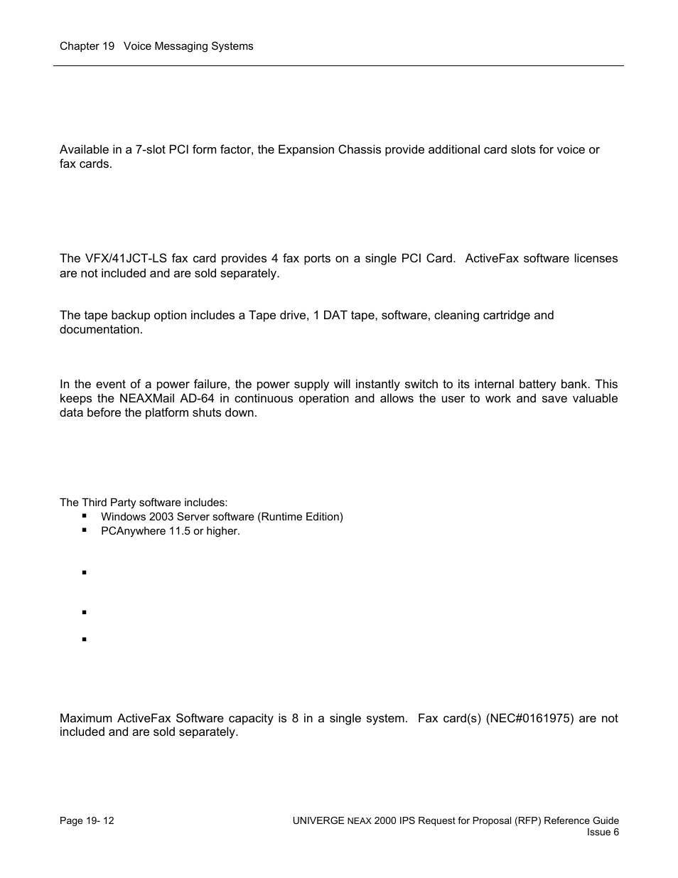 NEC UNIVERGE NEAX 2000 IPS User Manual | Page 374 / 389