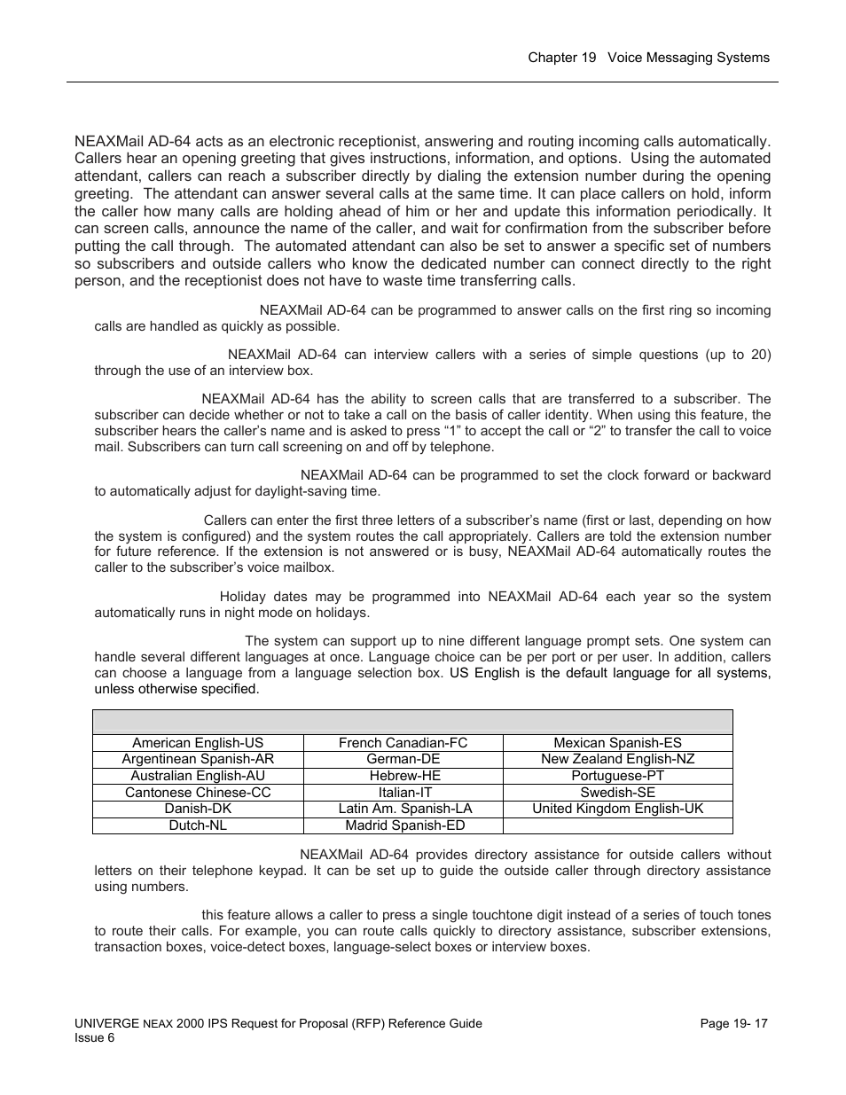 Automated attendant | NEC UNIVERGE NEAX 2000 IPS User Manual | Page 379 / 389