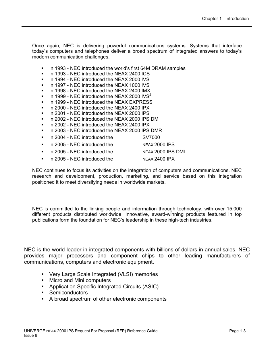 Components | NEC UNIVERGE NEAX 2000 IPS User Manual | Page 9 / 389