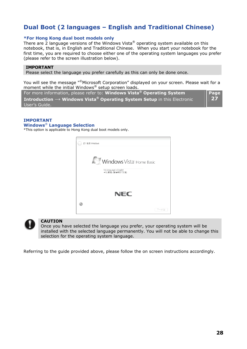 NEC VERSA P8510 User Manual | Page 28 / 94
