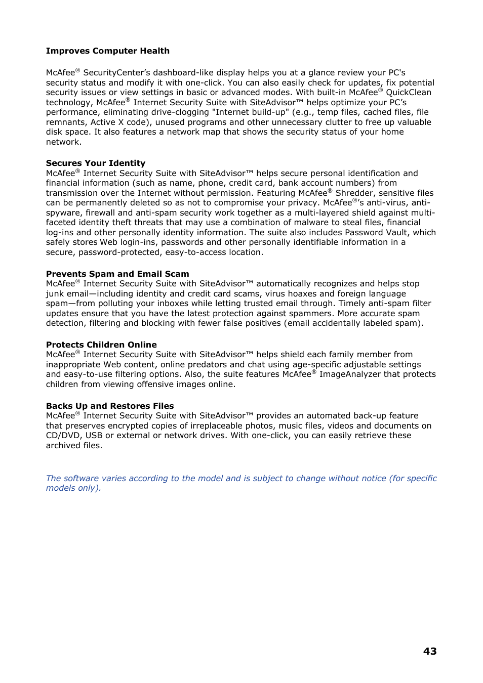 NEC VERSA P8510 User Manual | Page 43 / 94