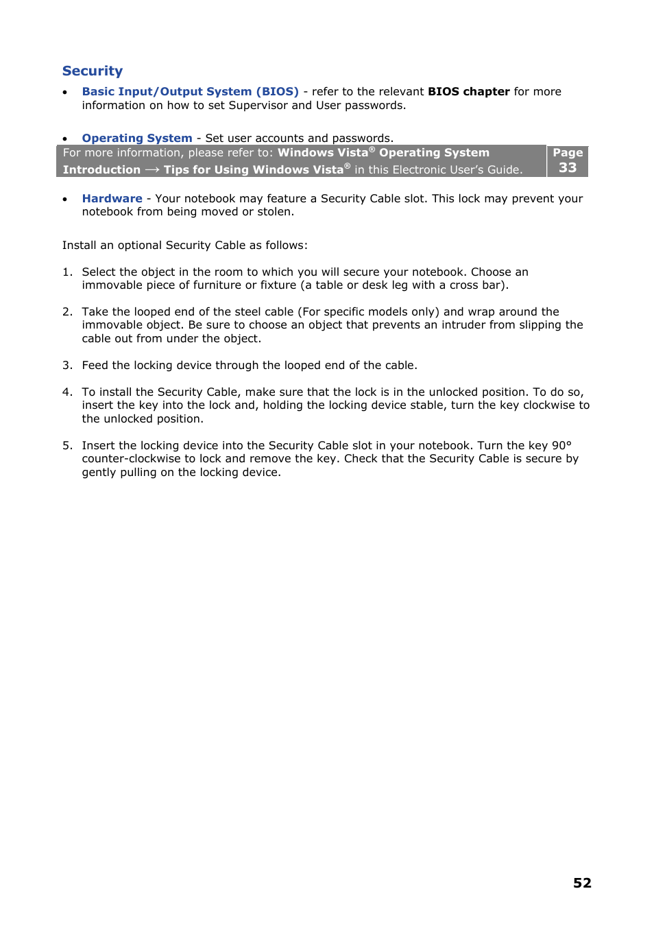 NEC VERSA P8510 User Manual | Page 52 / 94