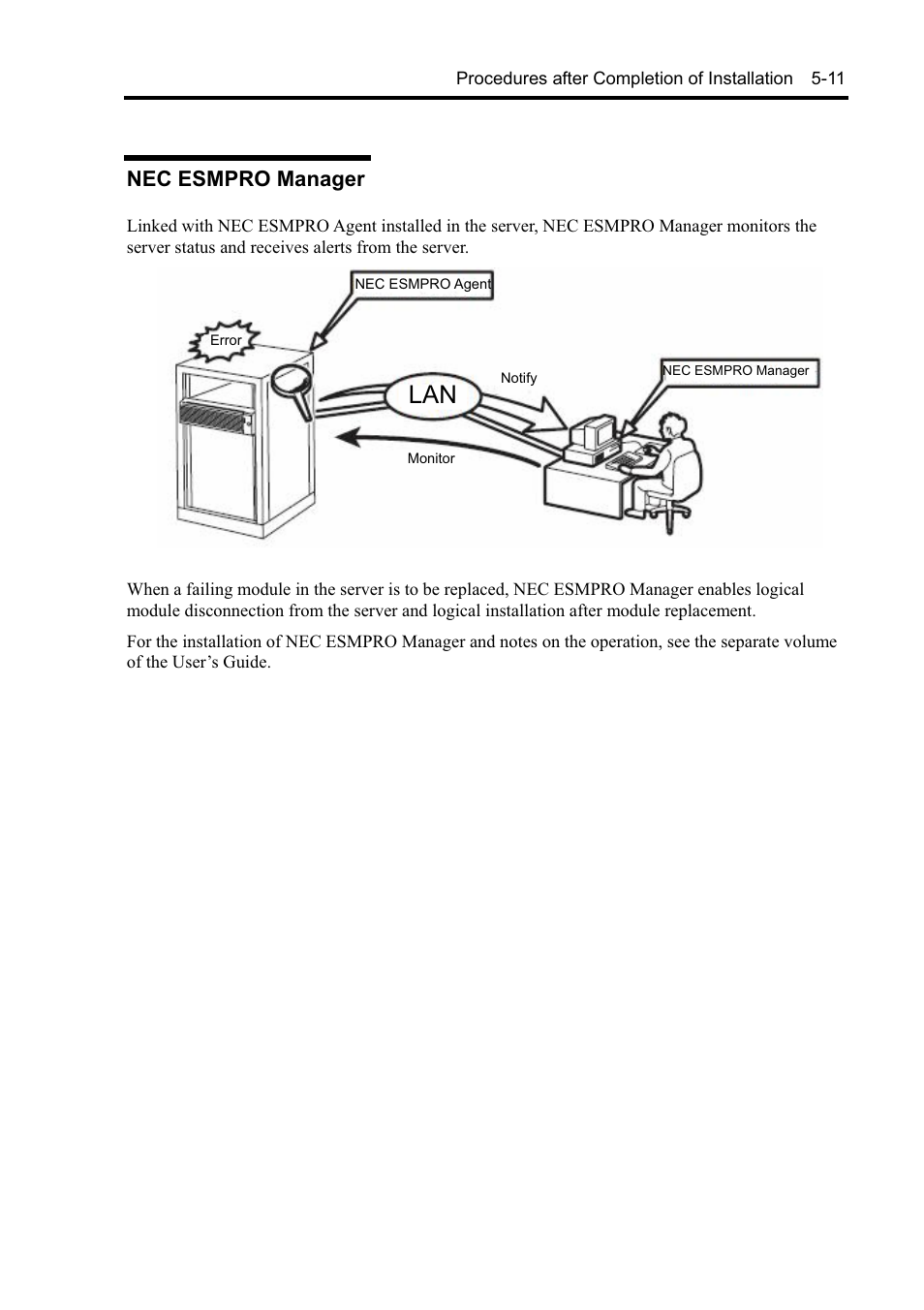 Nec esmpro manager | NEC EXPRESS5800 N8800-099F User Manual | Page 107 / 136