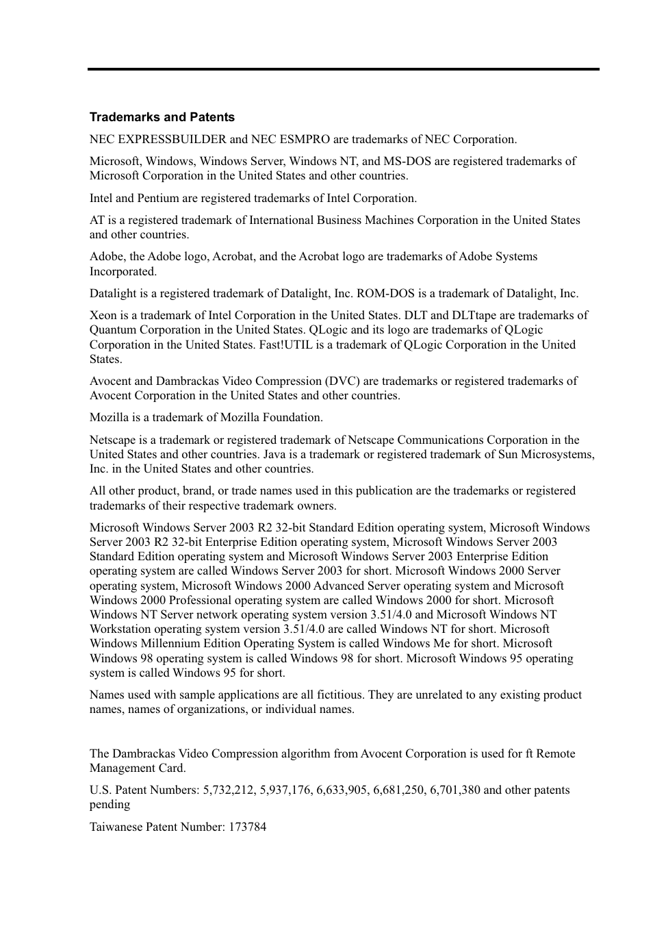 NEC EXPRESS5800 N8800-099F User Manual | Page 11 / 136