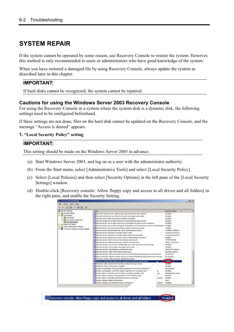 System repair | NEC EXPRESS5800 N8800-099F User Manual | Page 114 / 136