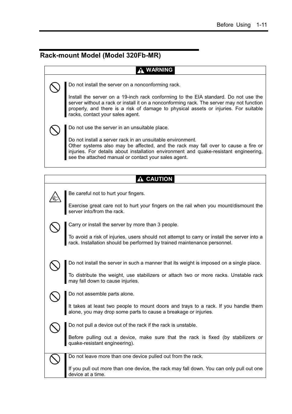 Rack-mount model (model 320fb-mr) | NEC EXPRESS5800 N8800-099F User Manual | Page 29 / 136