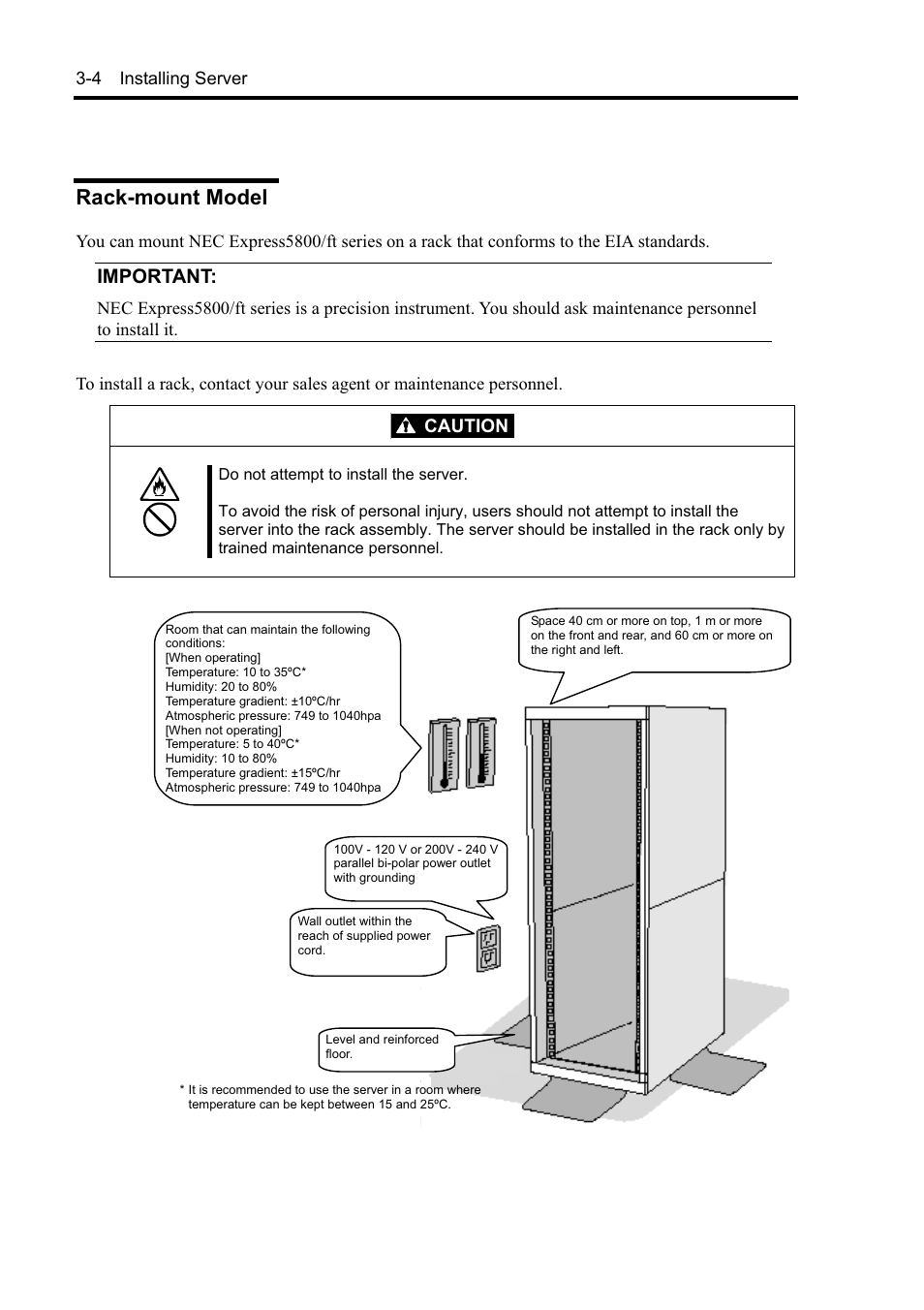 Rack-mount model, Important | NEC EXPRESS5800 N8800-099F User Manual | Page 46 / 136