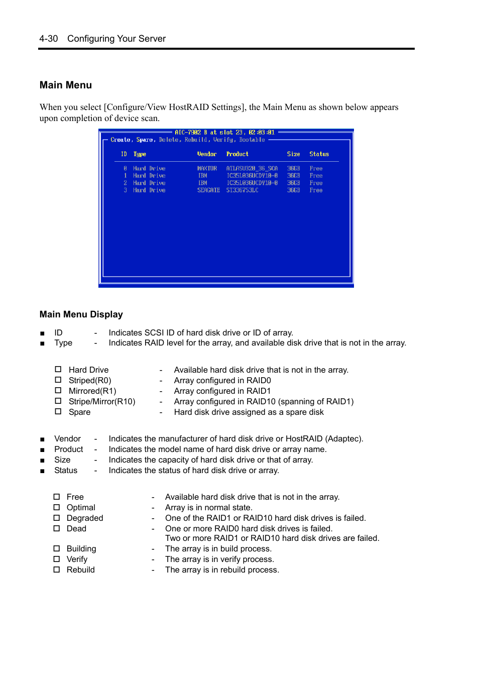 Main menu | NEC Express5800/120Rh-2 N8100-1126F User Manual | Page 126 / 406