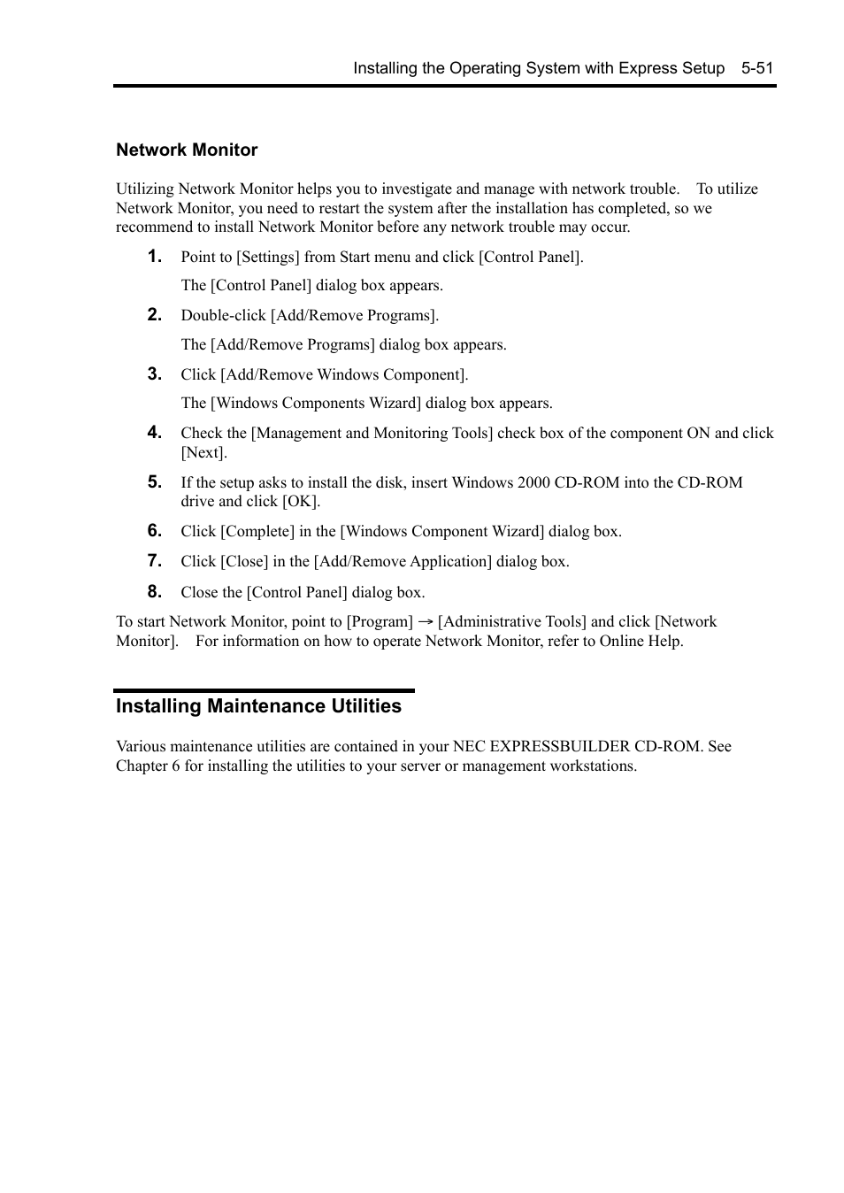 Installing maintenance utilities | NEC Express5800/120Rh-2 N8100-1126F User Manual | Page 193 / 406