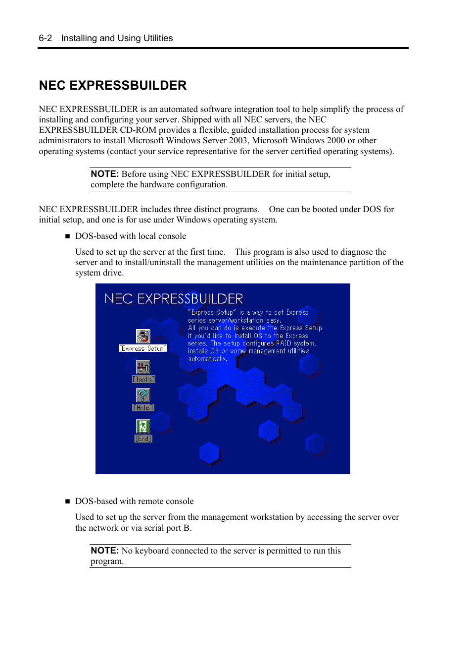 Nec expressbuilder | NEC Express5800/120Rh-2 N8100-1126F User Manual | Page 200 / 406