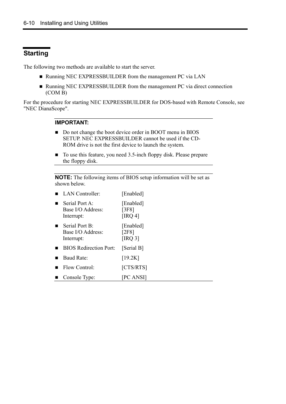 Starting | NEC Express5800/120Rh-2 N8100-1126F User Manual | Page 208 / 406