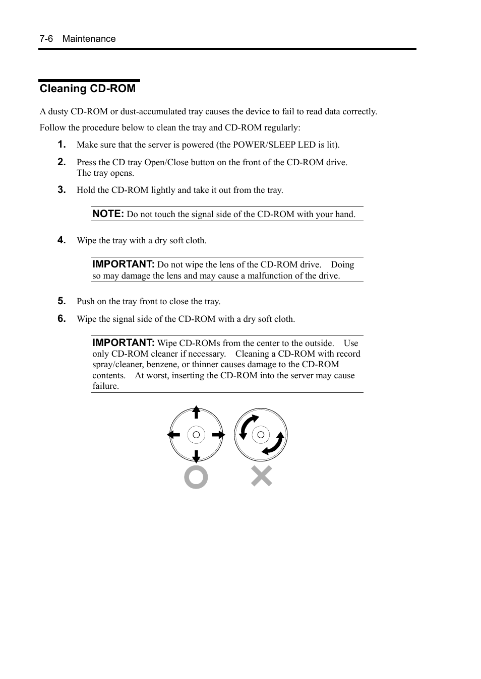 Cleaning cd-rom | NEC Express5800/120Rh-2 N8100-1126F User Manual | Page 230 / 406