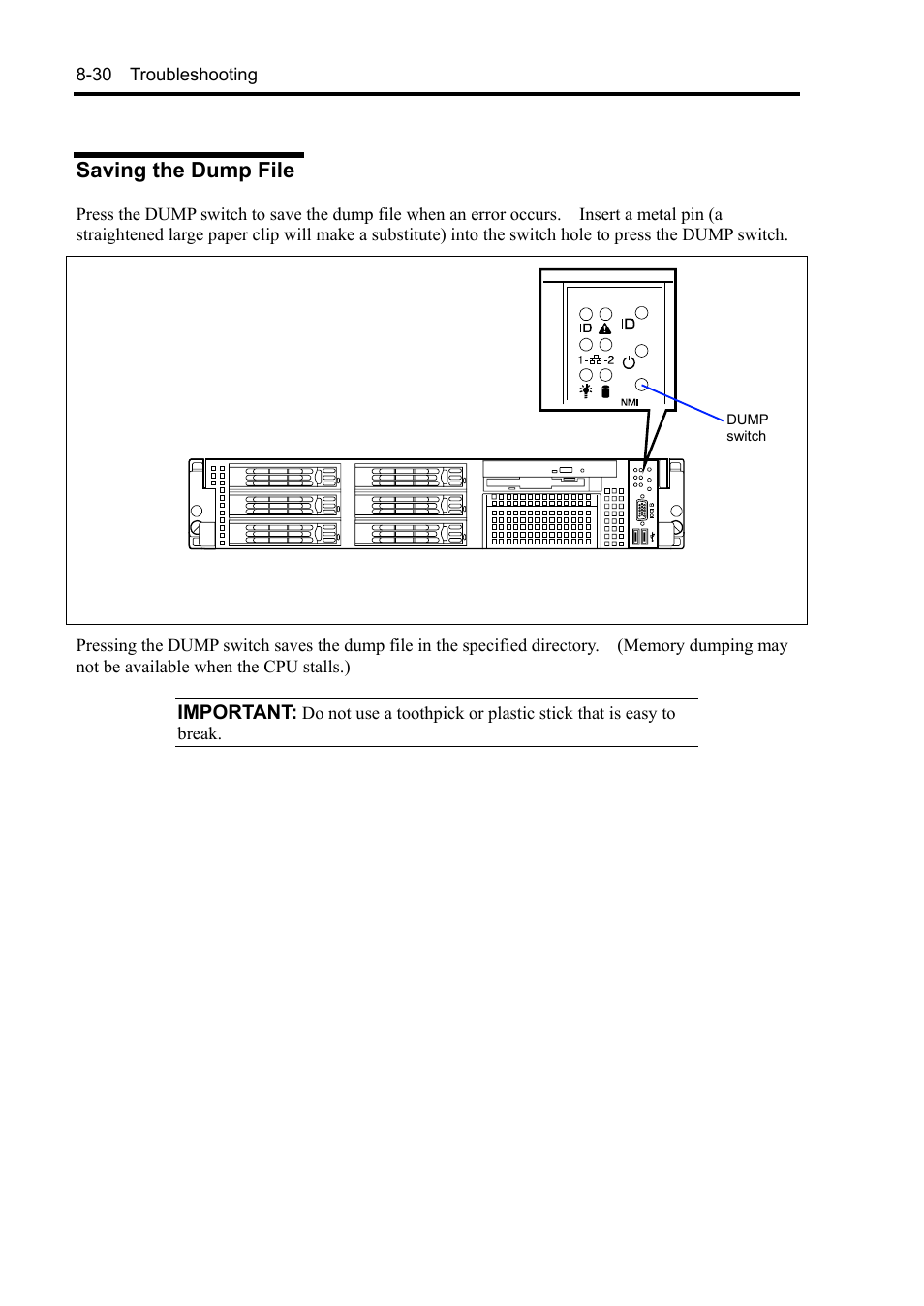 Saving the dump file | NEC Express5800/120Rh-2 N8100-1126F User Manual | Page 266 / 406