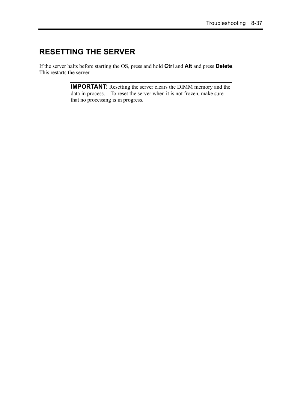 Resetting the server | NEC Express5800/120Rh-2 N8100-1126F User Manual | Page 273 / 406