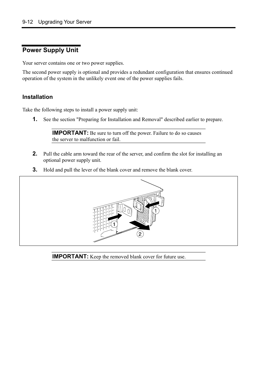 Power supply unit | NEC Express5800/120Rh-2 N8100-1126F User Manual | Page 286 / 406