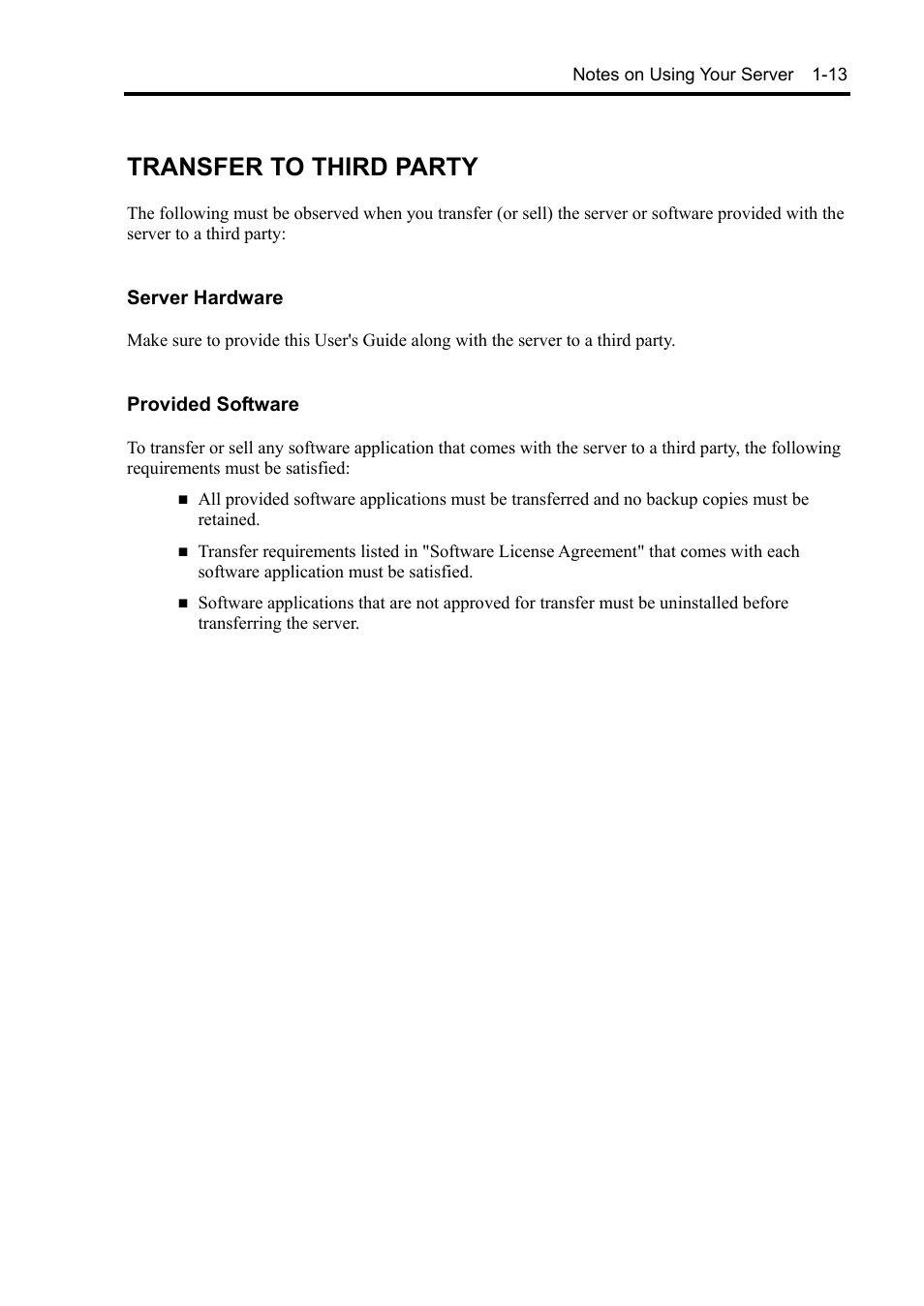 Transfer to third party | NEC Express5800/120Rh-2 N8100-1126F User Manual | Page 29 / 406
