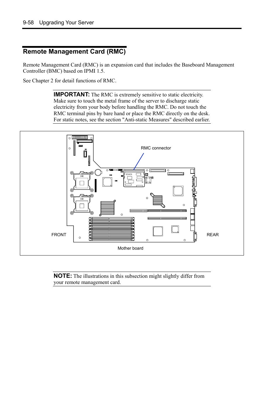 Remote management card (rmc) | NEC Express5800/120Rh-2 N8100-1126F User Manual | Page 332 / 406