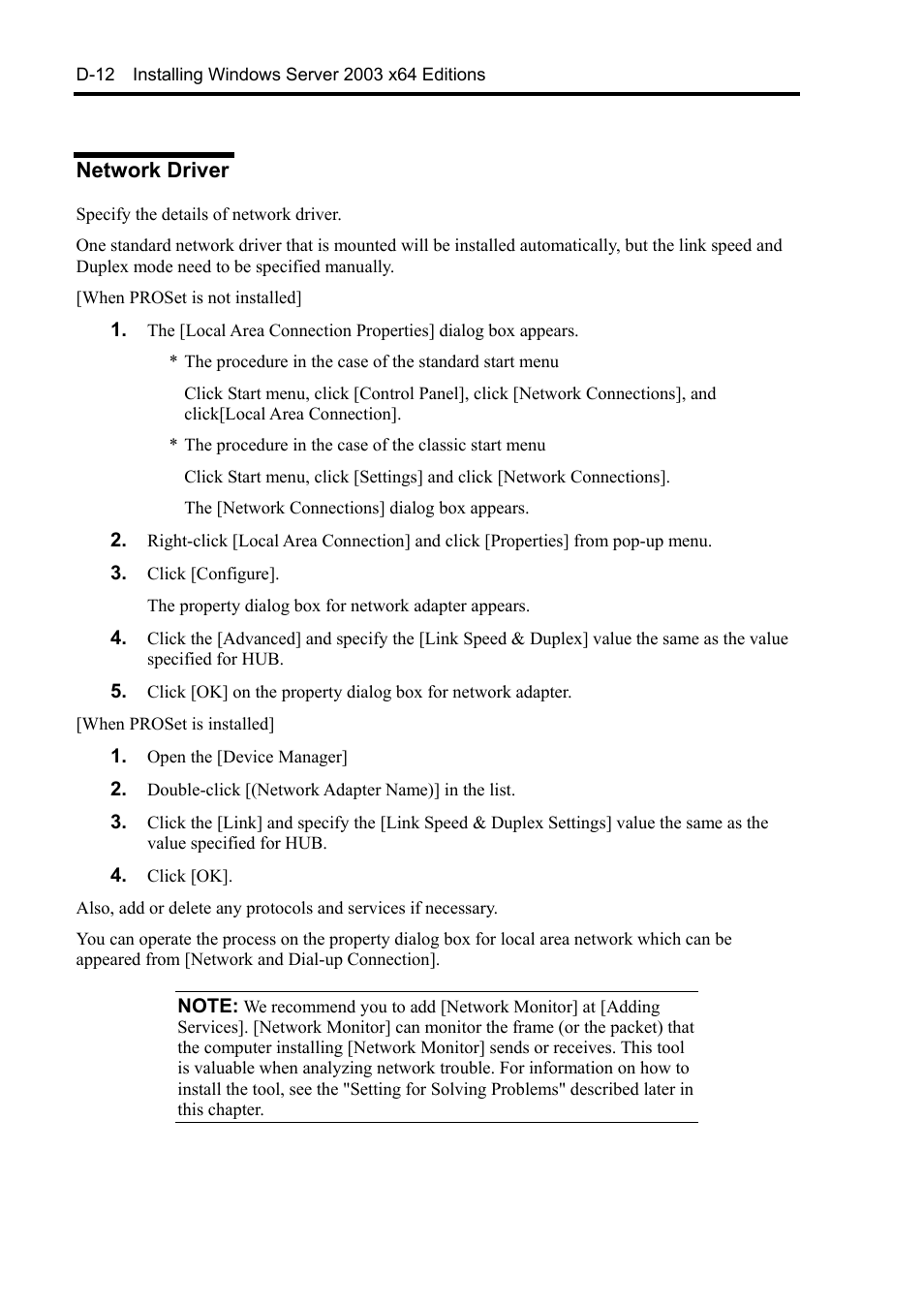 Network driver | NEC Express5800/120Rh-2 N8100-1126F User Manual | Page 358 / 406