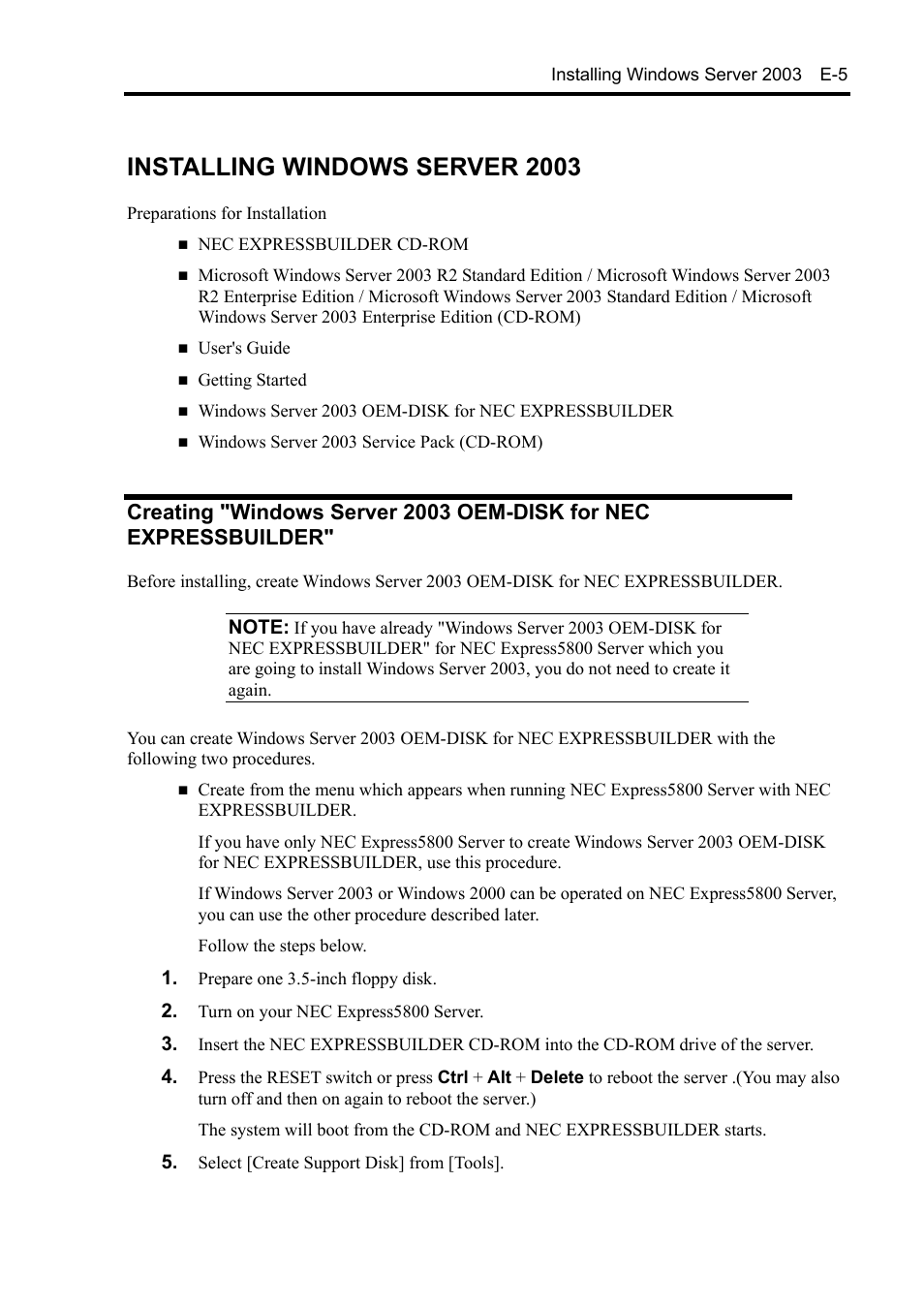 Installing windows server 2003 | NEC Express5800/120Rh-2 N8100-1126F User Manual | Page 367 / 406