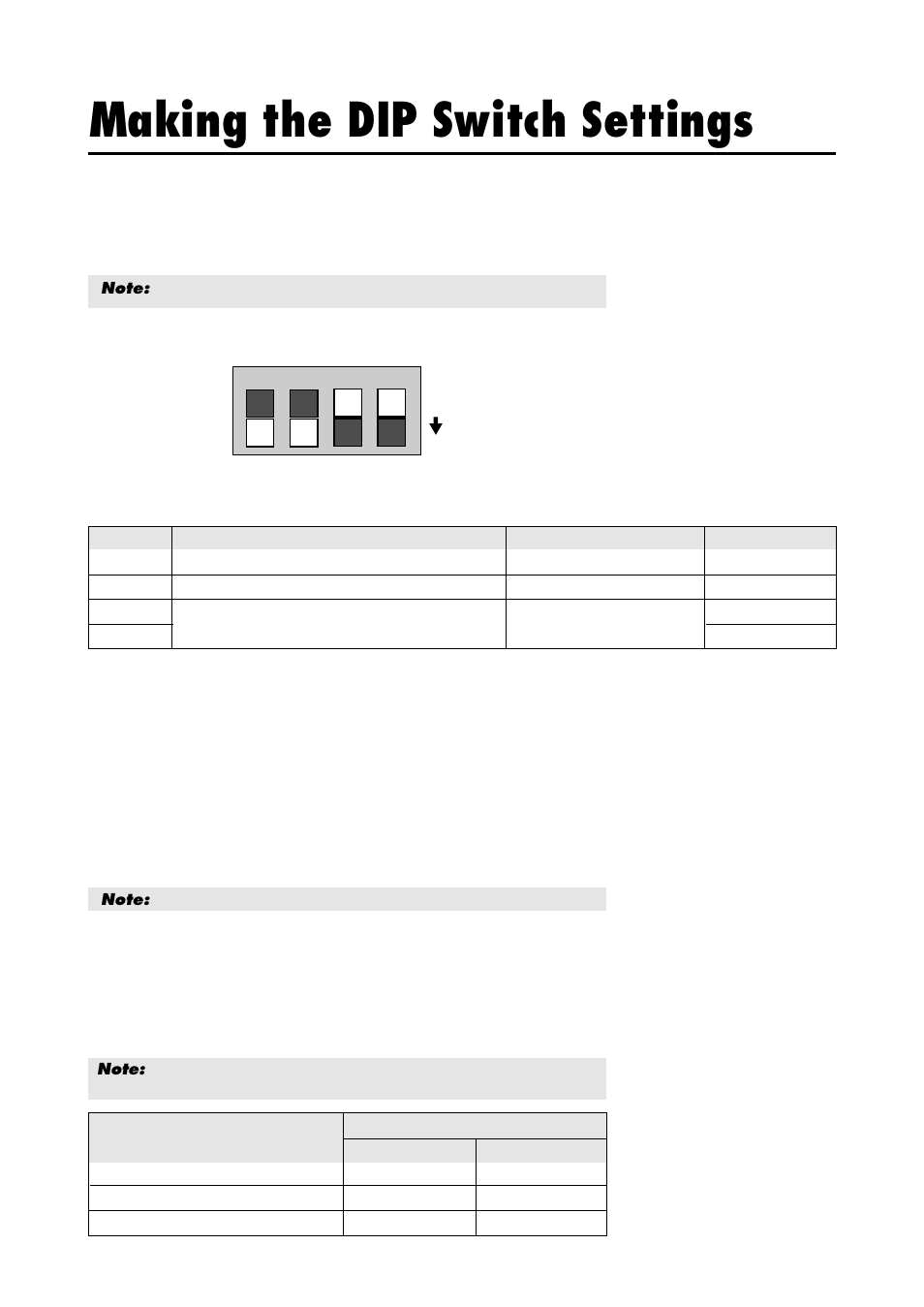 Making the dip switch settings | NEC 42/50PD1 User Manual | Page 17 / 64