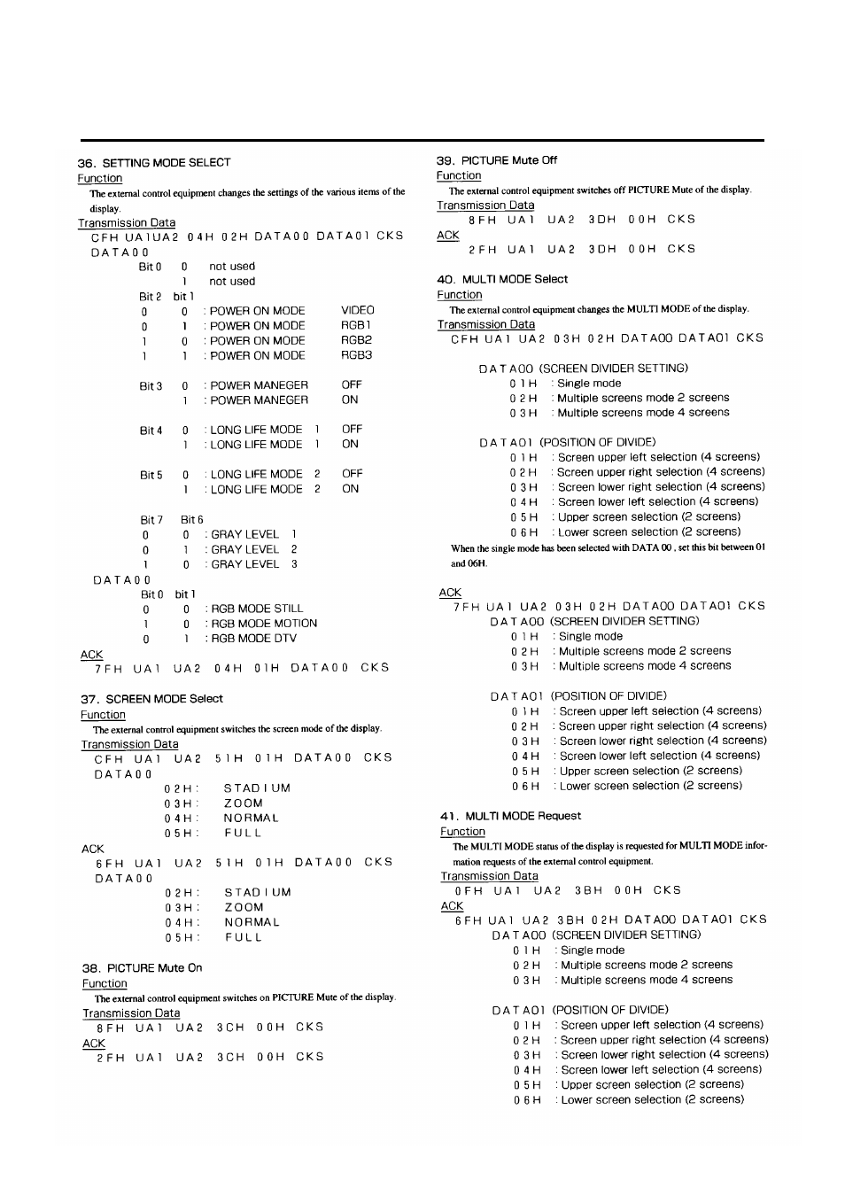 NEC 42/50PD1 User Manual | Page 61 / 64