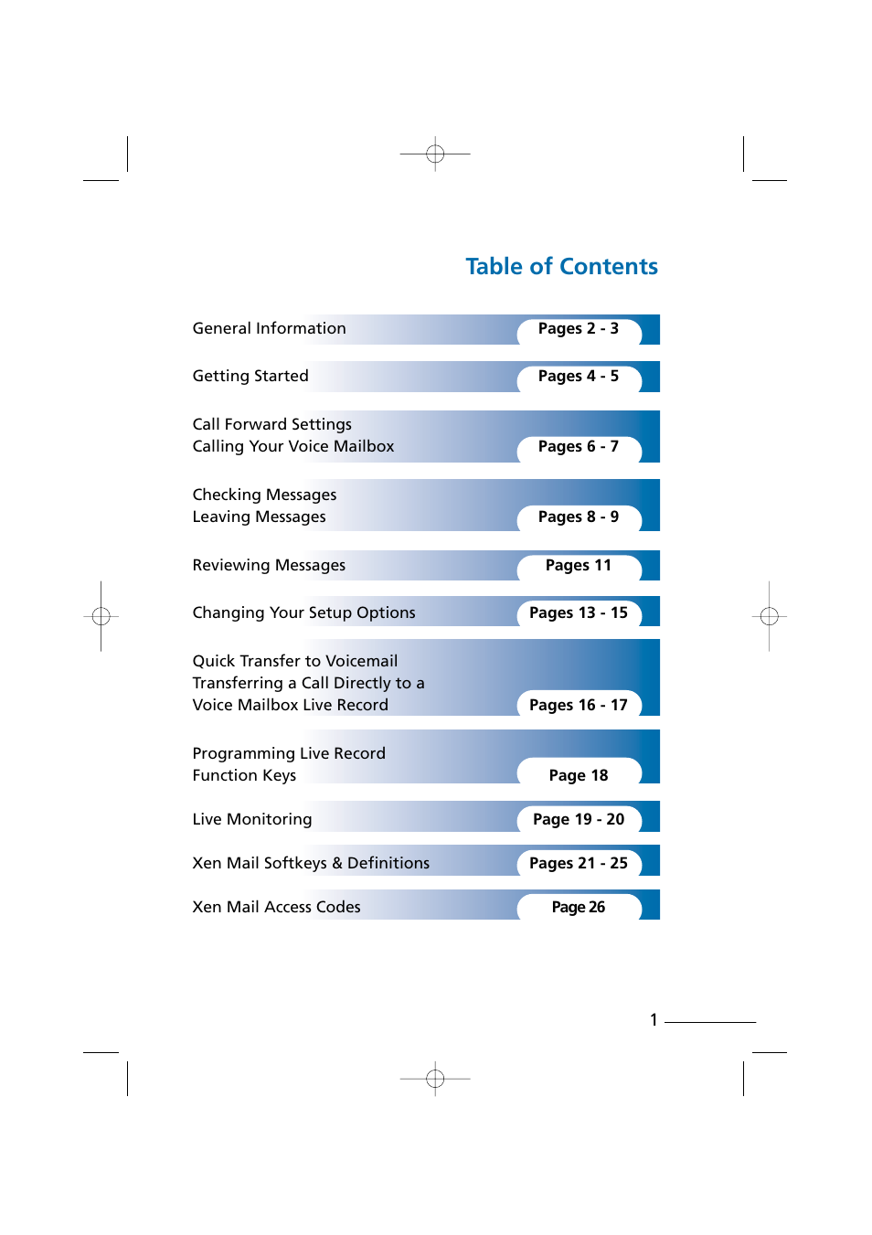 NEC Xen Digital Voicemail User Manual | Page 3 / 30