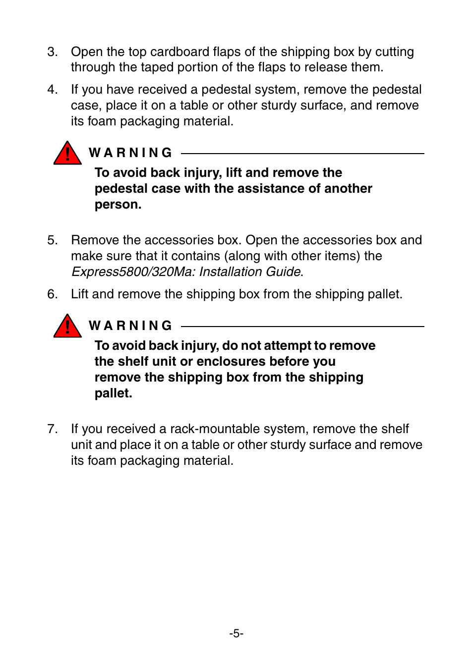 NEC Express 320Ma User Manual | Page 9 / 10